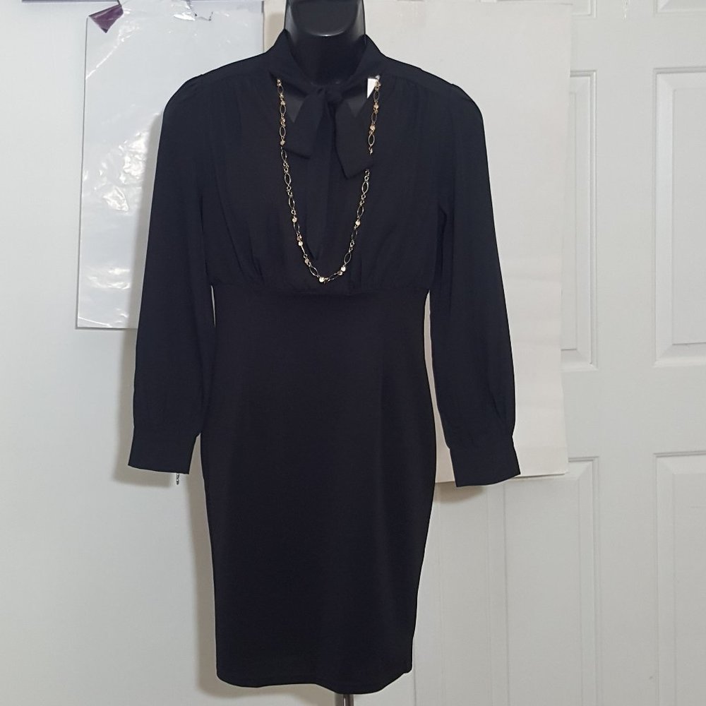 New GRACE KARIN Women's  Long Sleeve V Neck  Business Dress Size M Black